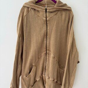 FP One by Free People Thermal Hooded Zip Up Jacket